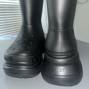 New balenciaga croc boots size 37